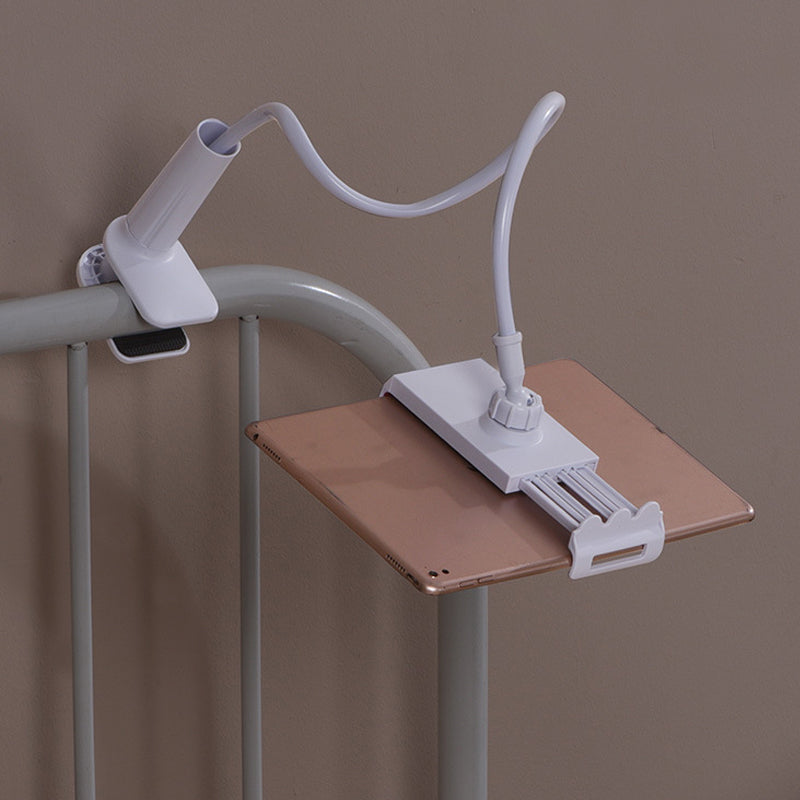 For IPad Tablet, Phones, Desktop Bed Flexible Long Arms Lazy Stand Clip Holder---Black