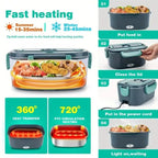 Electric Heated Lunch Box Portable Food Warmer Lunch Bento Box 12V 24V UK Plug
