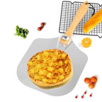 12 Inch Pizza Peel Oven Aluminium Foldable Wood Handle And Pizza Paddle