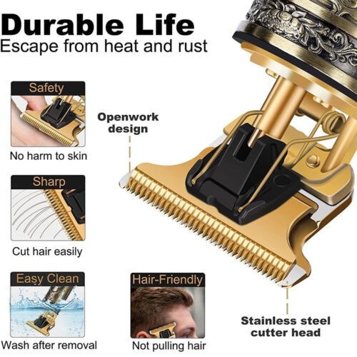 USB Electric Hair Clippers Rechargeable Shaver Beard Trimmer