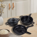 13pcs Cookware Set Pan Pot Non Stick Saucepans Frying Pan Cookware Set Glass Lid