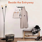 1pc Wall Mount Coat Rack - Thickened Clothe Hook. Bathroom Sticky Hook & Towel Clothe Wall Hanger. Iron Crafts For Wall Hanging.