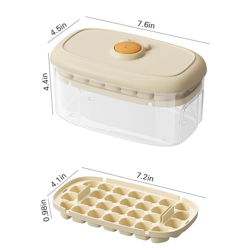 Practical Refrigerator Ice Cubes Tray System Nonslip Base Cocktails Making Tool