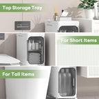2 Tiers Slim Narrow Storage Cabinet Drawer Bathroom Bedroom