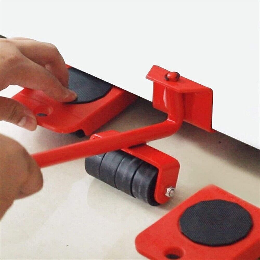 5 PCS Heavy Duty Furniture Shifter Lifter Set Wheel Moving Removal Slider Moving