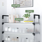 7 Tier Cabinet Storage Organiser Shoe Rack Stand Holder W  Dust-proof Cover