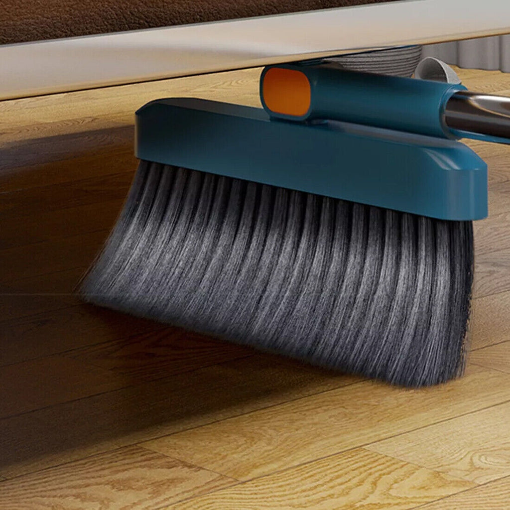 3in1 Foldable Broom Dustpan & Squeegee Set With 180 Spend Rotating Head