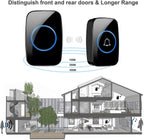 10 0 0ft Wireless Door Bells Waterproof Long Range Battery Home Cordless Doorbell