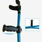 1X Height Adults Foldable Heavy Duty Walking Forearm Crutch Stick Aluminum Alloy
