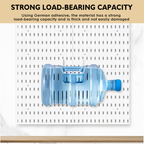 Wall Mounted Pegboard Storage Tools Peg Board Set Organiser Shelves Hole Plate