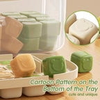 Practical Refrigerator Ice Cubes Tray System Nonslip Base Cocktails Making Tool