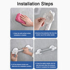 Hand Rail Handle Bar Grip Grab Suction Bath Bathroom Shower