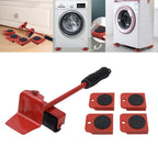 5 PCS Heavy Duty Furniture Shifter Lifter Set Wheel Moving Removal Slider Moving
