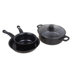 13pcs Cookware Set Pan Pot Non Stick Saucepans Frying Pan Cookware Set Glass Lid