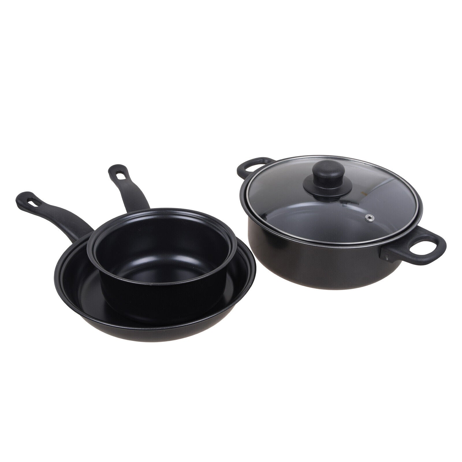 13pcs Cookware Set Pan Pot Non Stick Saucepans Frying Pan Cookware Set Glass Lid