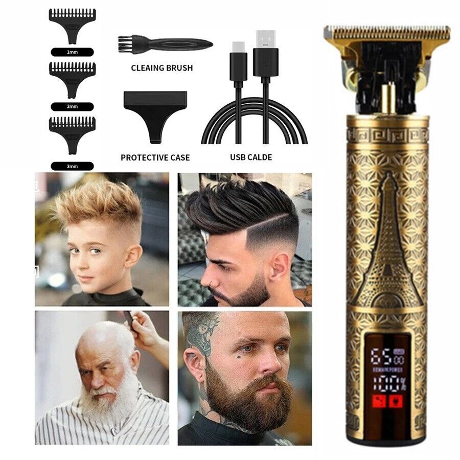 USB Electric Hair Clippers Rechargeable Shaver Beard Trimmer