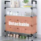 7 Tier Cabinet Storage Organiser Shoe Rack Stand Holder W  Dust-proof Cover