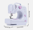 Portable Sewing Machine With 12 Multifunctional For Beginner Kids Family