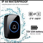 10 0 0ft Wireless Door Bells Waterproof Long Range Battery Home Cordless Doorbell