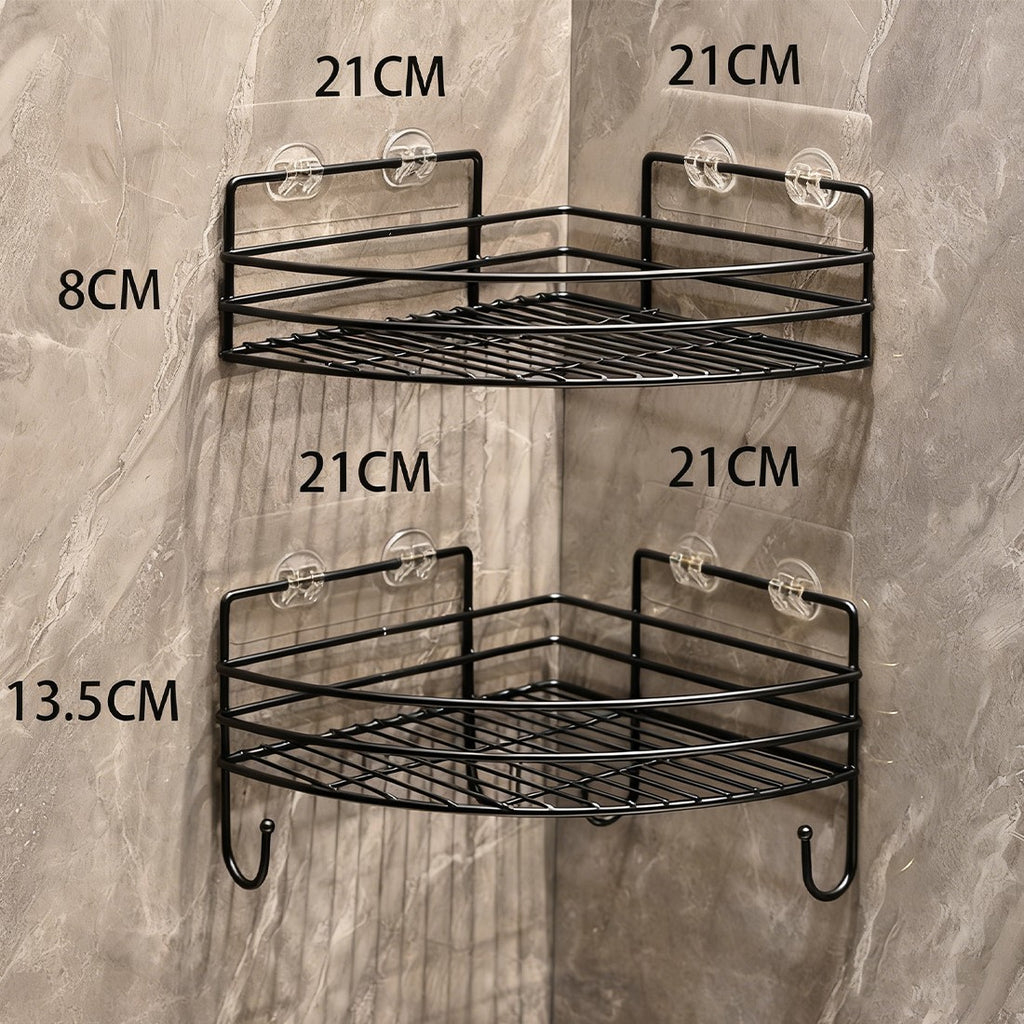 2PCS Corner Shower Rack Shelf Bathroom Storage Organiser Basket Tidy Shelf UK