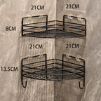 2PCS Corner Shower Rack Shelf Bathroom Storage Organiser Basket Tidy Shelf UK