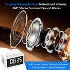 Alarm Clocks Bedside, Digital Alarm Clock Radio With Bluetooth Speaker,