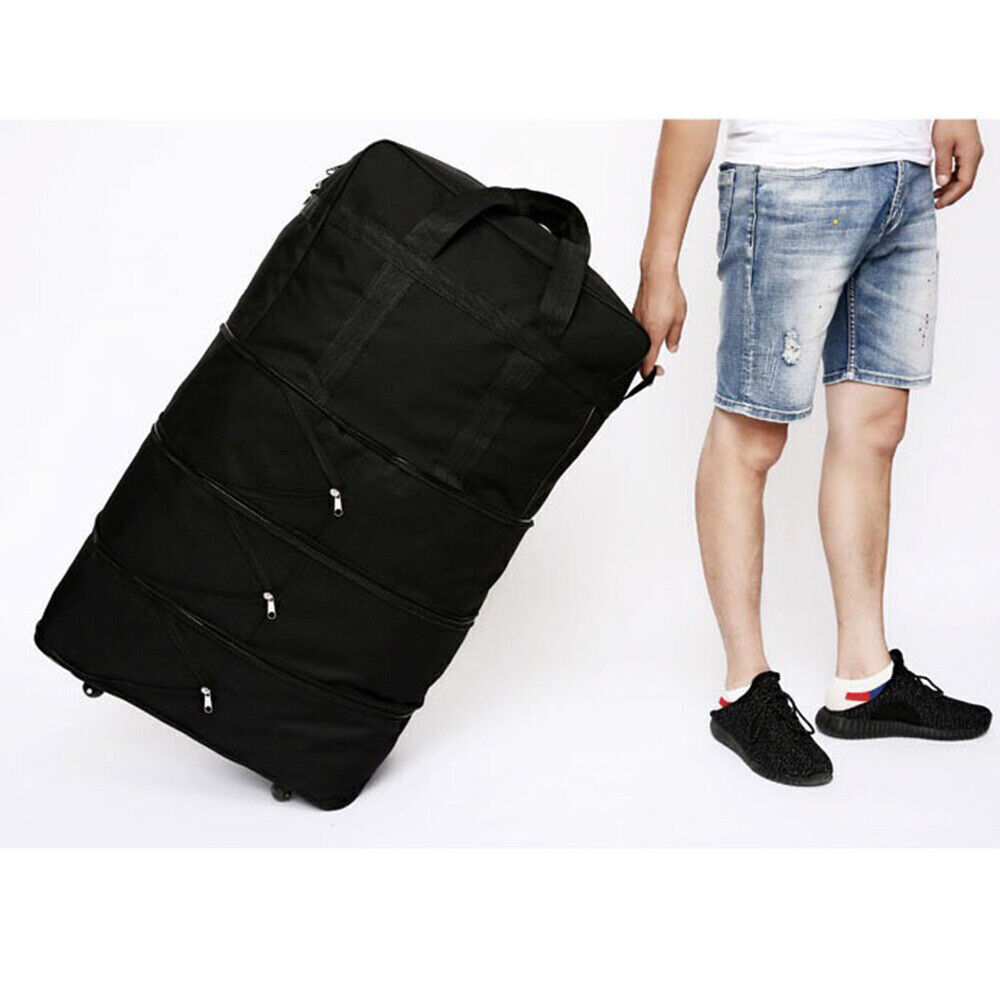 42  Extra Large Lightweight Luggage Trolley Suitcase Travel Bag H V6F9