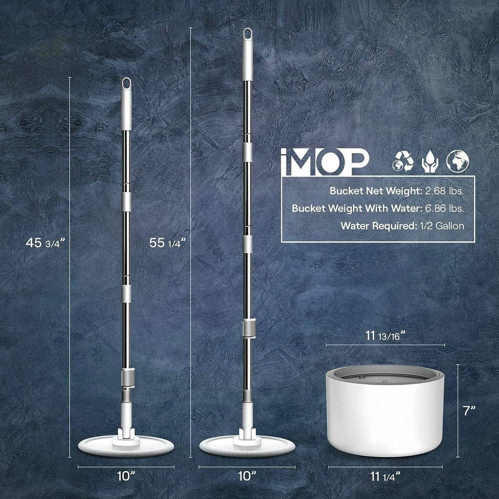 Flexible Spin Mop With Bucket Deluxe System Floor Cleaning  Mop Self Separation
