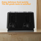 4 Slice Toaster Bread Maker Variable  Defrost Reheat Extra Wide Slot UK