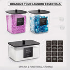 Detergent Powder Storage Box Clear Washing Powder Container
