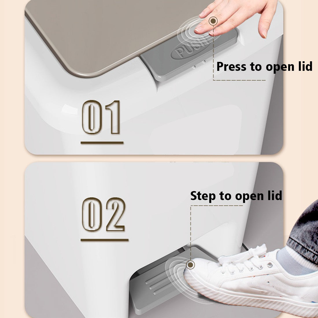 Household Trash Can, Kitchen, Bathroom,toilet, Living Room, With Lid