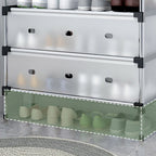 7 Tier Cabinet Storage Organiser Shoe Rack Stand Holder W  Dust-proof Cover