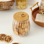 Set Of 3 750ml Airtight Storage Jars With Bamboo Lids