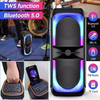 High Bass TWS Wireless Bluetooth Speakers Portable Subwoofer Outdoor Party RGB
