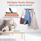 1pc Wall Mount Coat Rack - Thickened Clothe Hook. Bathroom Sticky Hook & Towel Clothe Wall Hanger. Iron Crafts For Wall Hanging.