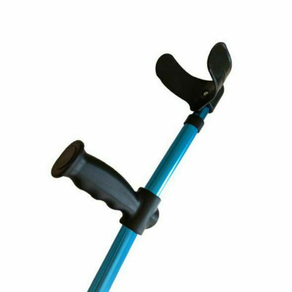 1X Height Adults Foldable Heavy Duty Walking Forearm Crutch Stick Aluminum Alloy