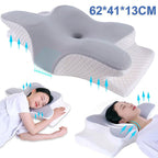 Cervical Memory Foam Neck Pillow Orthopedic Neck Back Support Anti Snore