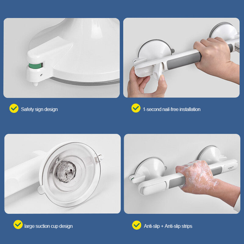 Hand Rail Handle Bar Grip Grab Suction Bath Bathroom Shower