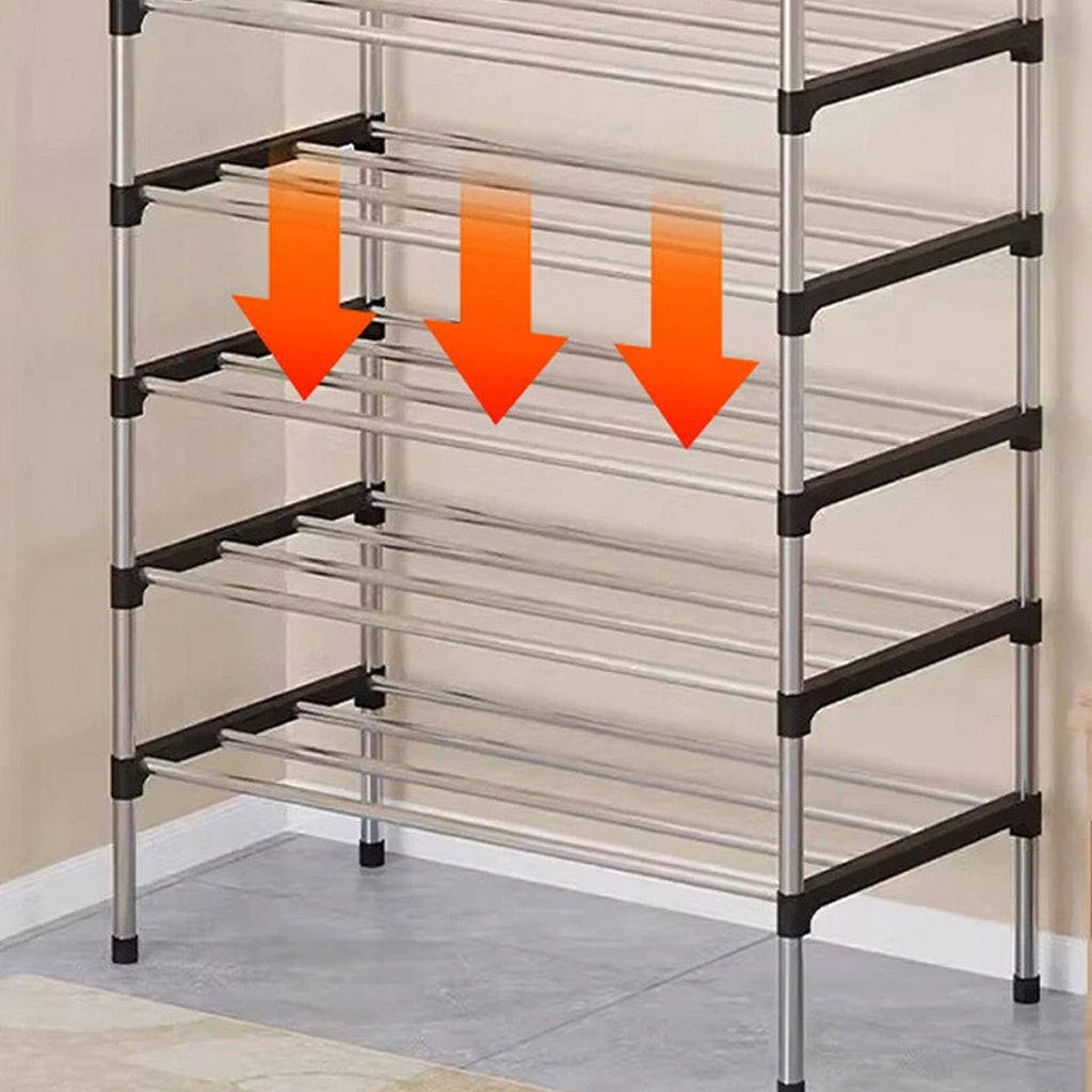 7 Tier Cabinet Storage Organiser Shoe Rack Stand Holder W  Dust-proof Cover