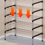 7 Tier Cabinet Storage Organiser Shoe Rack Stand Holder W  Dust-proof Cover
