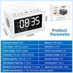 Alarm Clocks Bedside, Digital Alarm Clock Radio With Bluetooth Speaker,