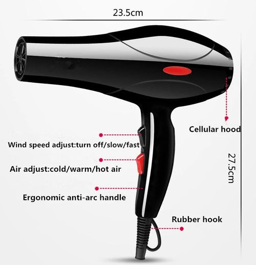 2200W Professional Style Hair Dryer Nozzle Concentrator Blower