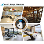 WiFi Extender Booster For Home, WiFi Signal Extender With Ethernet Port-Quick Setup, WiFi Range Repeater Booster Internet Amplifier UK Plug 300Mbps White