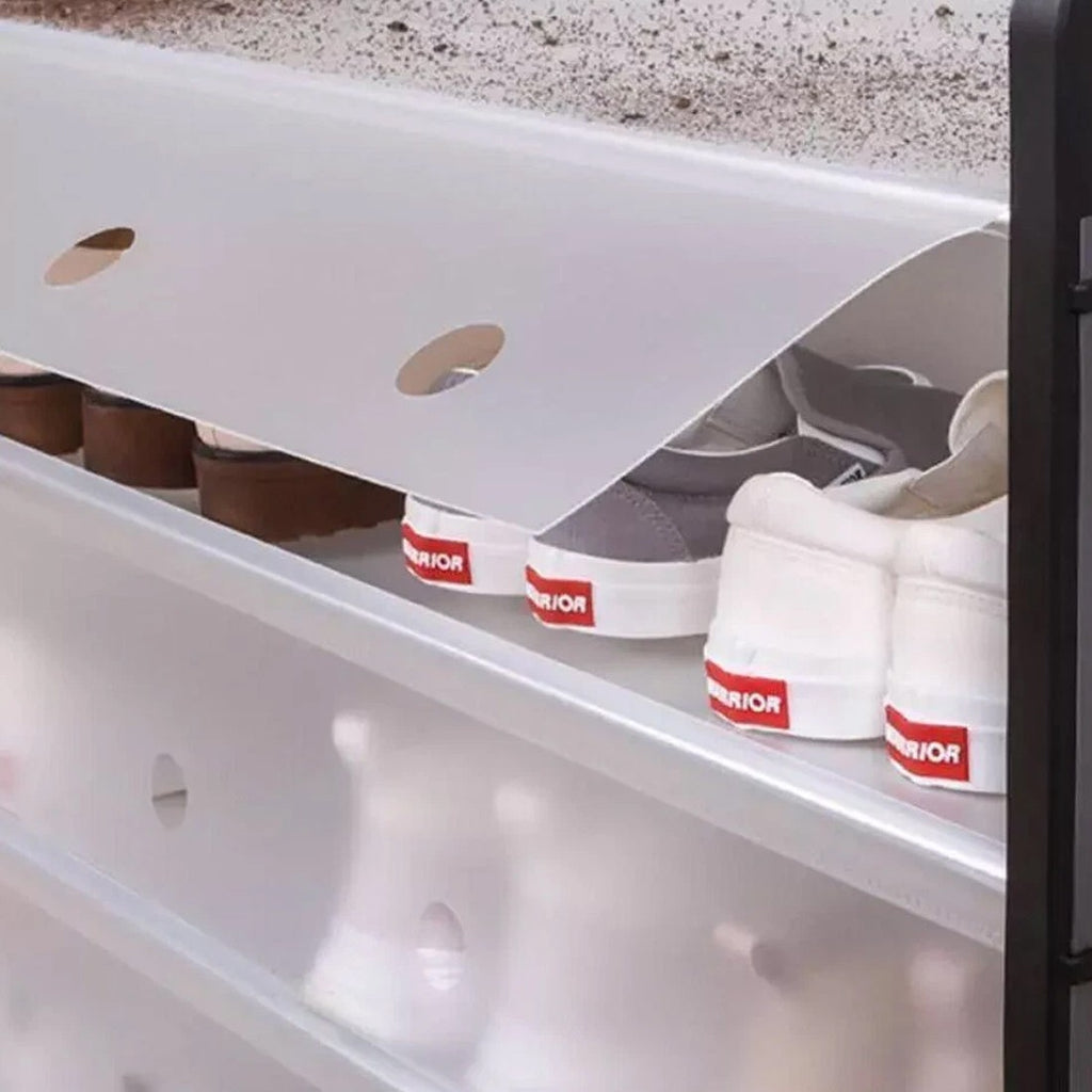 7 Tier Cabinet Storage Organiser Shoe Rack Stand Holder W  Dust-proof Cover