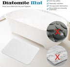 Diatomite Stone Bath Mat Absorbent Drying Bathstone Bathmat Rugs Non-Slip Mat