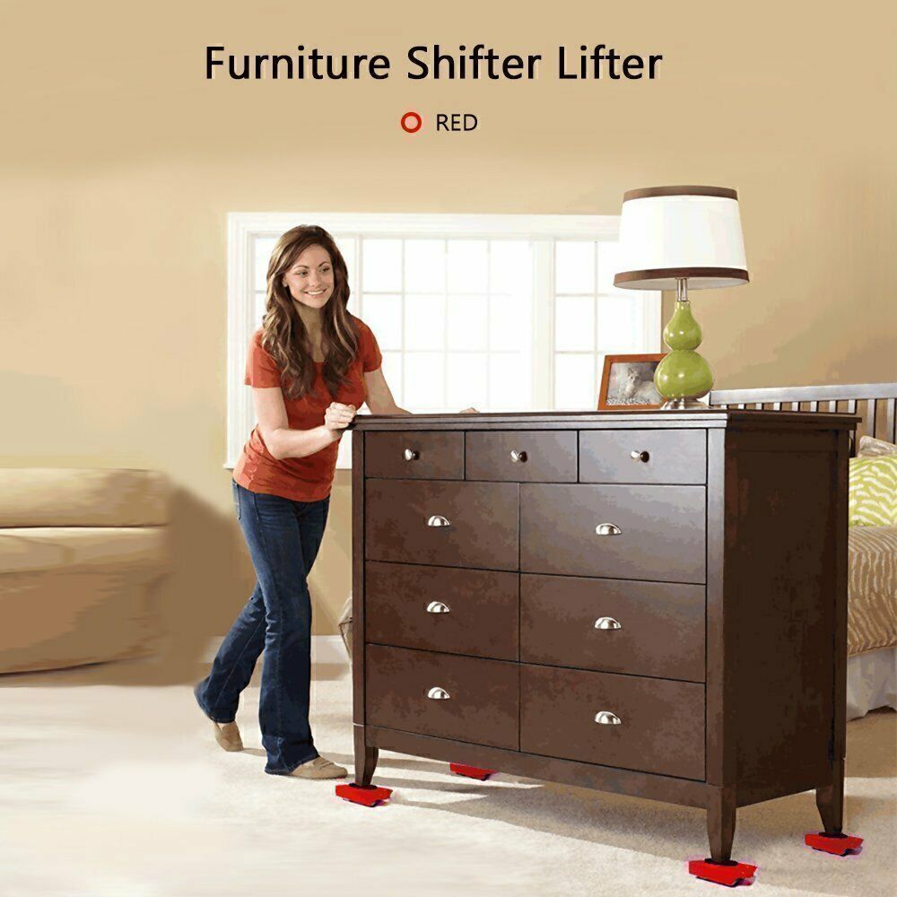 5 PCS Heavy Duty Furniture Shifter Lifter Set Wheel Moving Removal Slider Moving