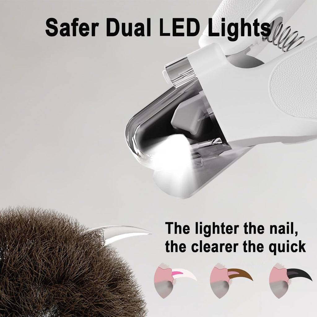 2-in-1 Led Light Cat Anti-blood Nail Grinder Dog Pet Nail Clipper Nail Clipper
