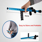 1X Height Adults Foldable Heavy Duty Walking Forearm Crutch Stick Aluminum Alloy