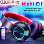 Wireless Bluetooth Headphones Over-Ear Noise Canceling All Devices UK