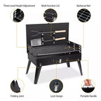 Portable Folding Charcoal BBQ Barbecue Camping Grill Travel Picnic Outdoor UK